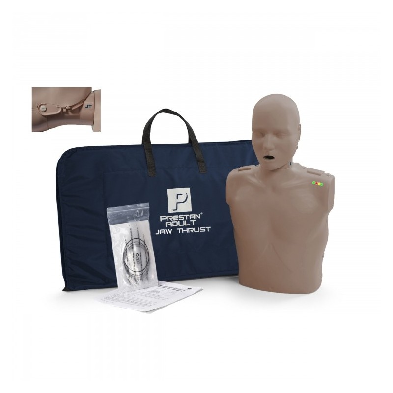 PRESTAN Professional Adult Jaw Thrust Manikin with CPR Monitor - Multiple Skin Tone Choices