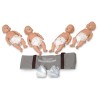 Simulaids Sani-Baby CPR Manikin 4-pk w/Carry Bag