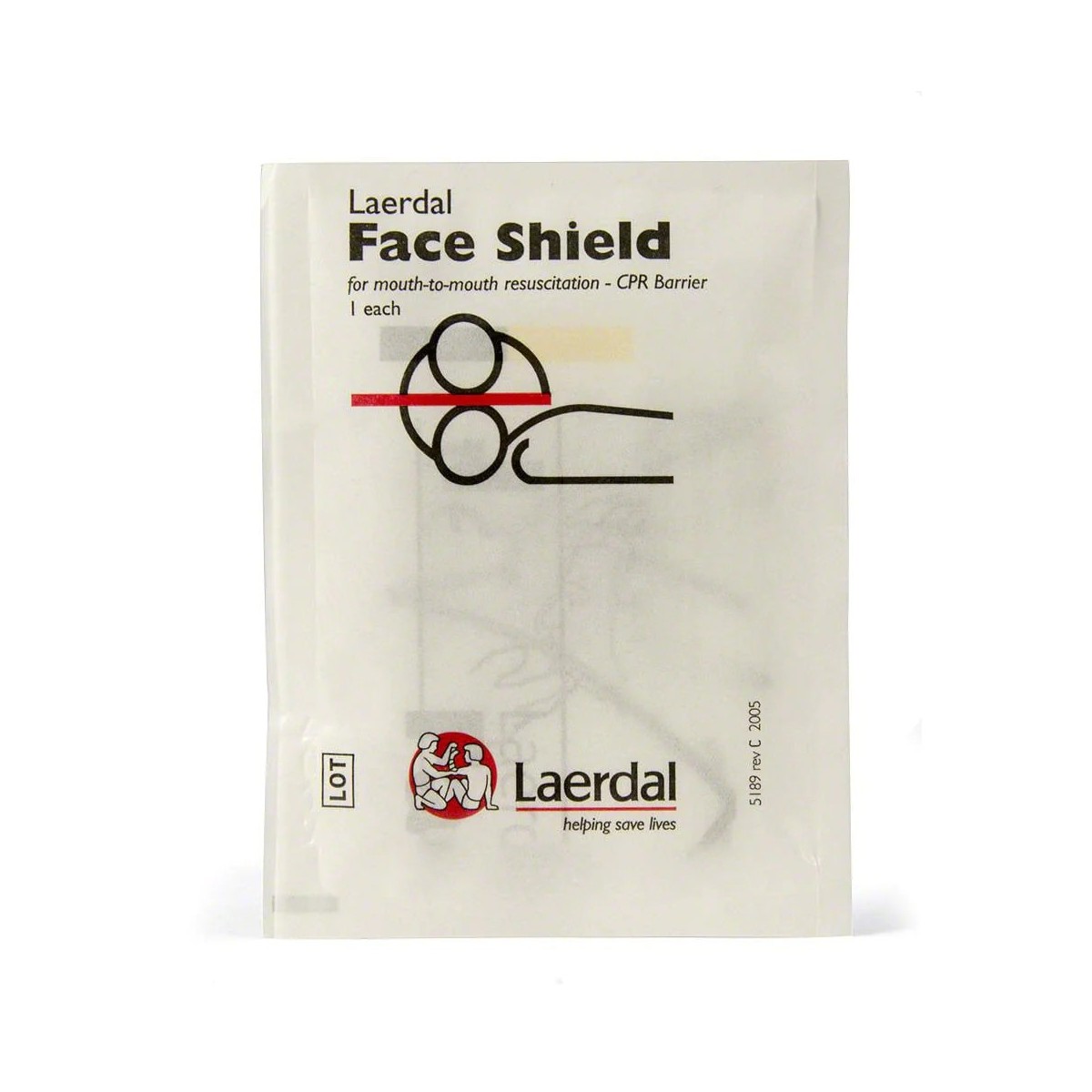 Laerdal Face Shield CPR Barrier Keyring Refill (50 pk)