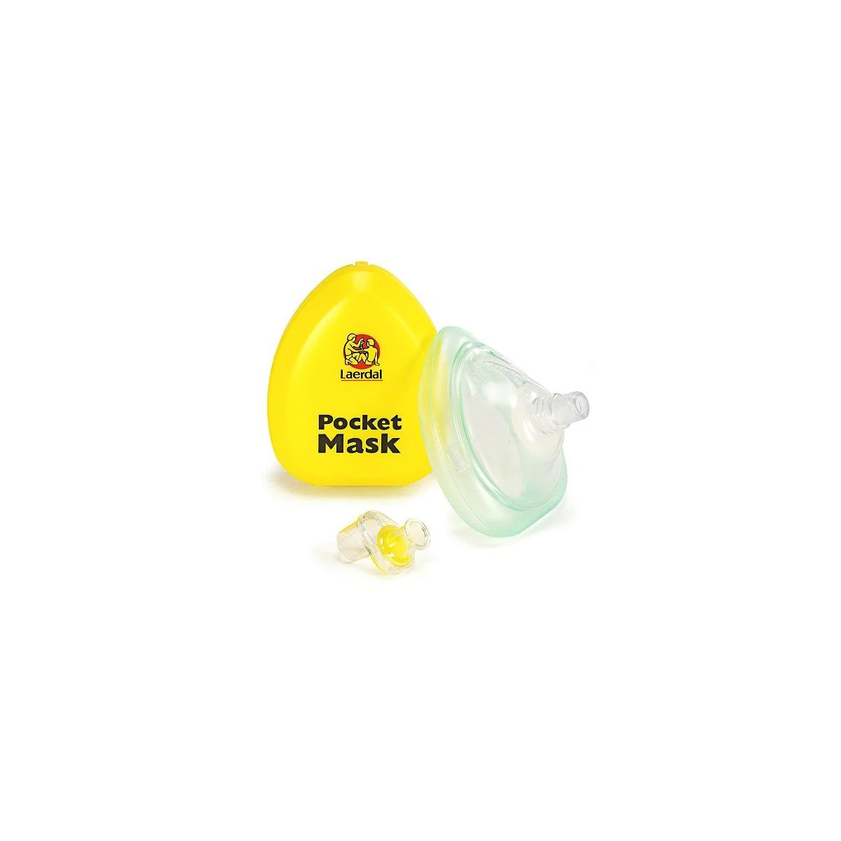 Laerdal Pocket Mask w/o Gloves and Wipe in Yellow Hard Case