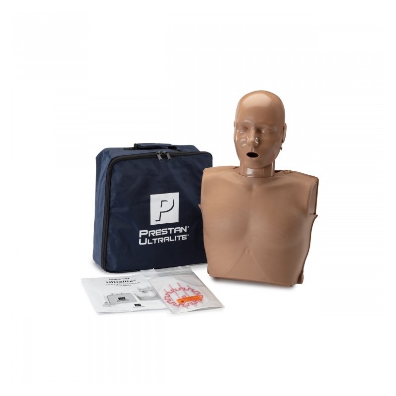 PRESTAN Ultralite Manikin Without CPR Monitor - Single Manikin Dark Skin Tone