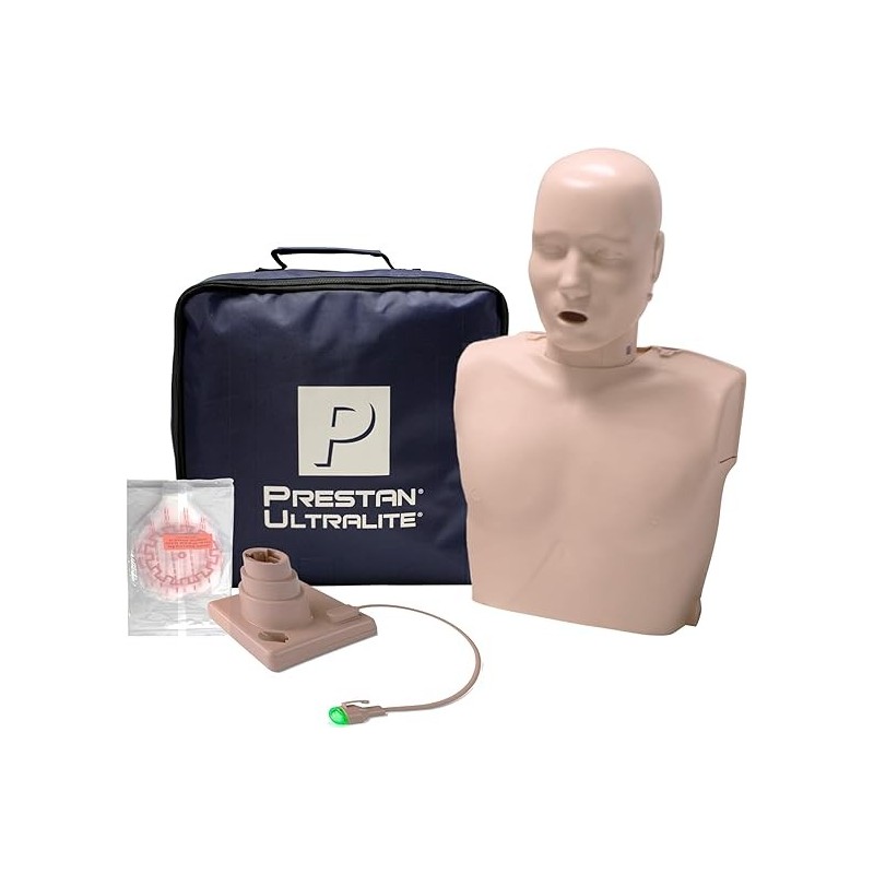 PRESTAN Ultralite Manikin w/CPR Feedback - Single Manikin Medium Skin Tone