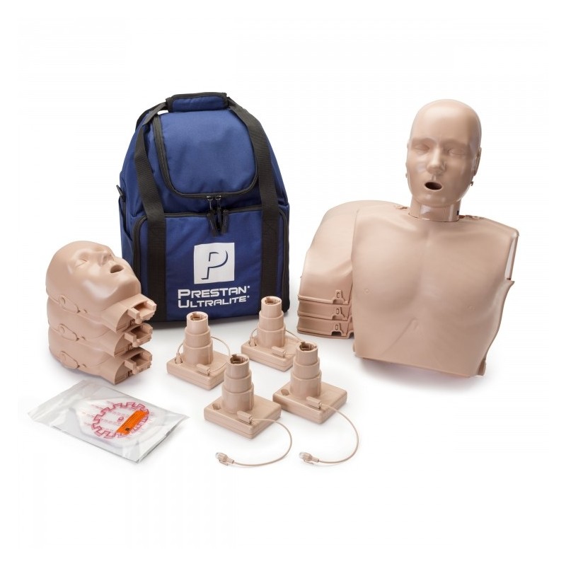 PRESTAN Ultralite Manikins 4-Pack Without CPR Monitor Medium Skin Tone