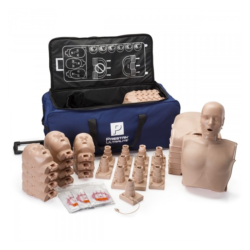 PRESTAN Ultralite Manikins 12-Pack Without CPR Monitor Medium Skin Tone