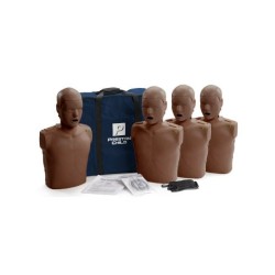 PRESTAN Professional Child  Manikin 4-Pack with CPR Monitor Dark Skin Tone