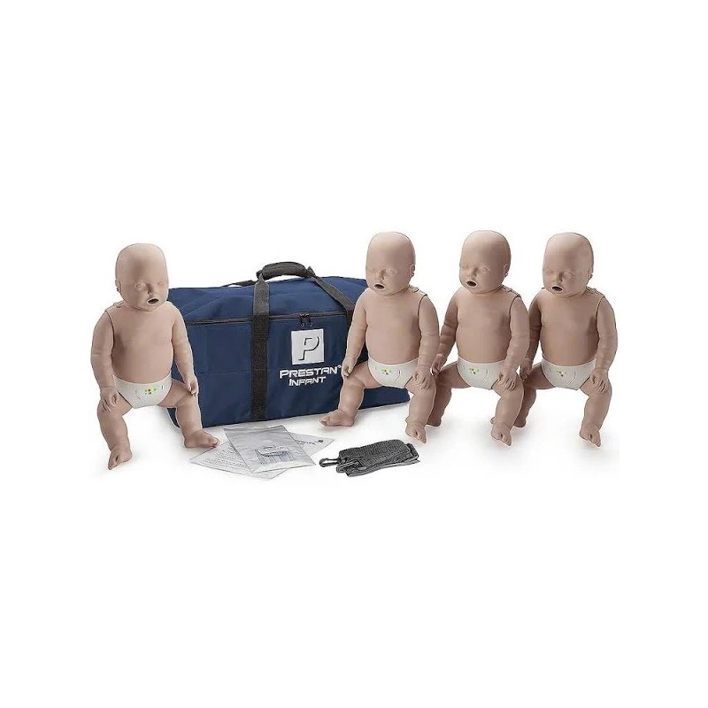 PRESTAN Professional Infant Manikin 4-Pack with CPR Monitor Medium Skin Tone