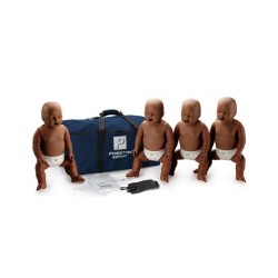 PRESTAN Professional Infant Manikin 4-Pack with CPR Monitor Dark Skin Tone