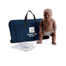 PRESTAN Professional Infant Manikin Single with CPR Monitor Dark Skin Tone