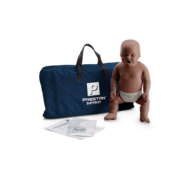 PRESTAN Professional Infant Manikin Single with CPR Monitor Dark Skin Tone