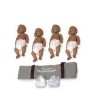 Simulaids Sani-Baby CPR Manikin 4-pk w/Carry Bag