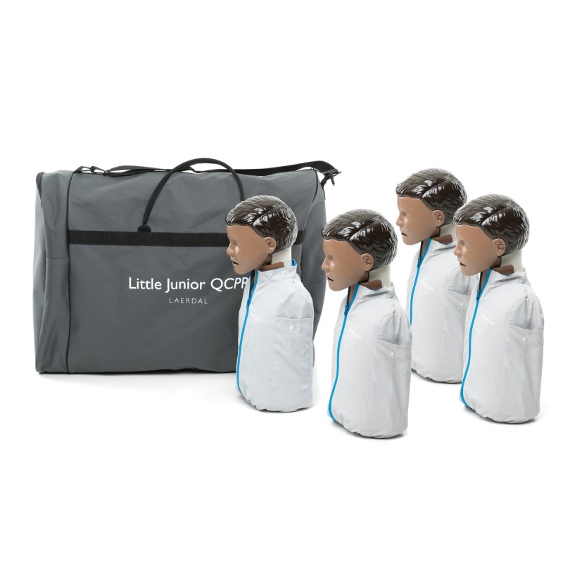 Laerdal Little Junior QCPR with Soft Pack Training Mat Dark Skin Tone 4-Pack