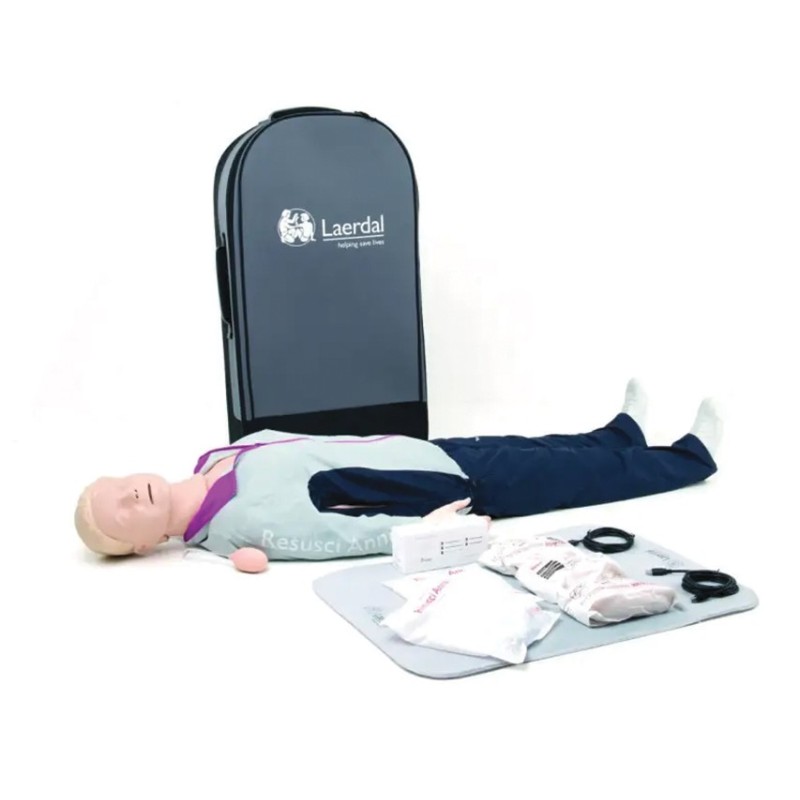 Laerdal Resusci Anne QCPR Full Body w Trolley Case - Rechargeable