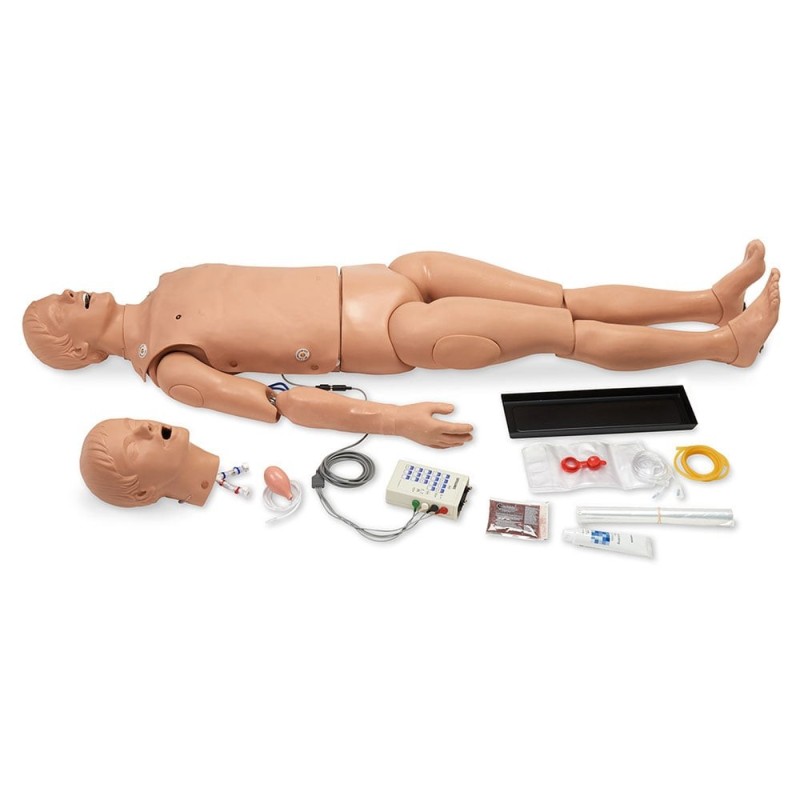 Simulaids ALS Manikin with Simulator Box & Carry Bag Full Body Manikin