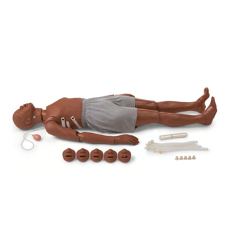 Simulaids Full-Body Adult CPR Manikin no Electronics (Light or Dark Skin Tone)