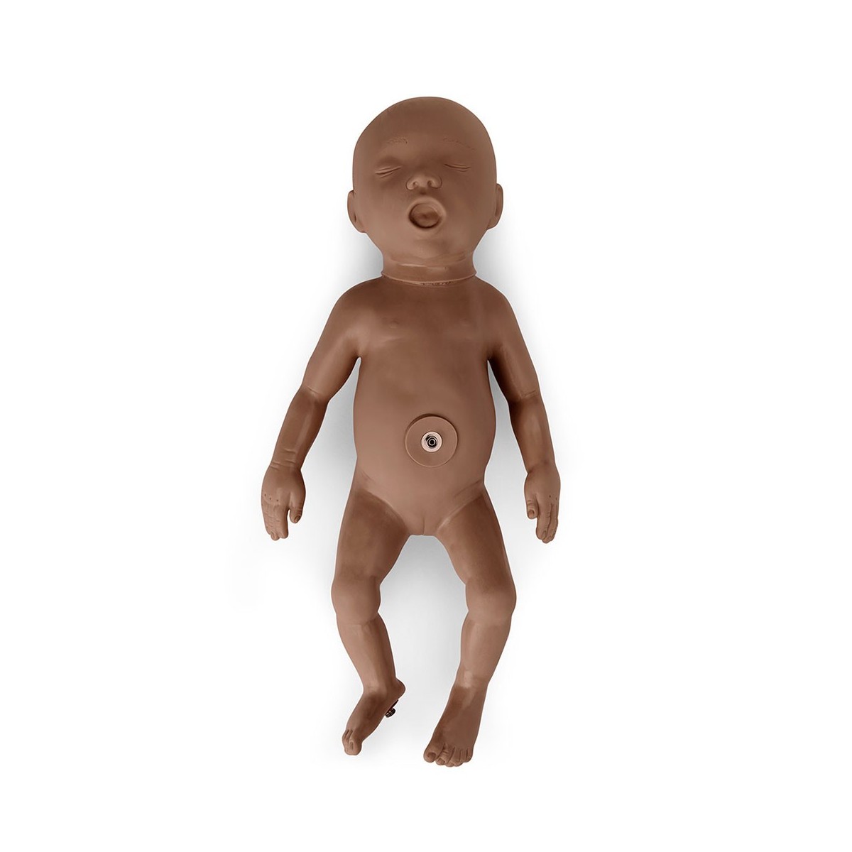 Simulaids Premie Baby for Forceps-Vacuum Delivery OB Dark Skin Manikin