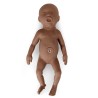 Simulaids Premie Baby for Forceps-Vacuum Delivery OB Dark Skin Manikin