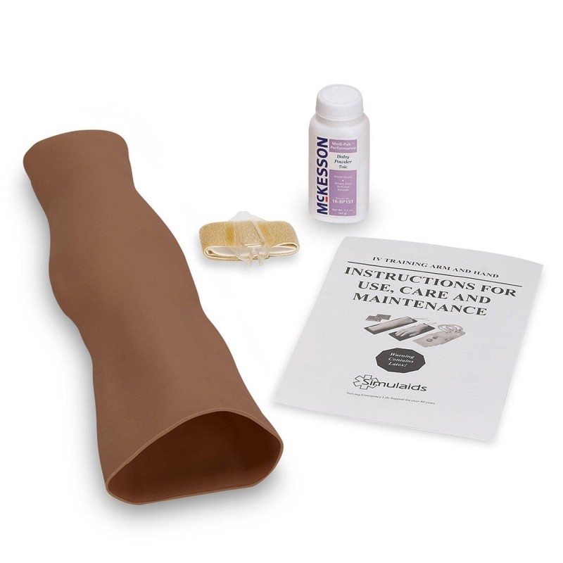 Simulaids IV Trainer Replacement Arm Skin (Dark Skin Tone)