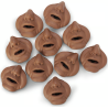 Life-form Bariatric Manikin Replacement Face Inserts Dark Skin Tone, 10-pack