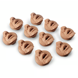 Life-form Bariatric Manikin Replacement Face Inserts Light Skin Tone 10-pack