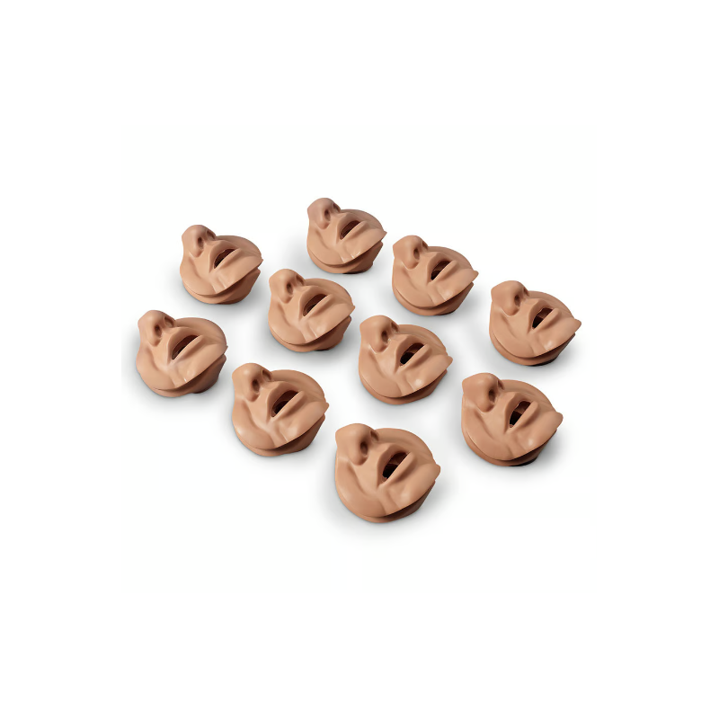 Life-form Bariatric Manikin Replacement Face Inserts Light Skin Tone 10-pack