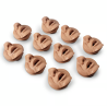 Life-form Bariatric Manikin Replacement Face Inserts Light Skin Tone 10-pack