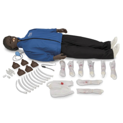 Life-form Basic CPARLENE Full Manikin w-Electronic Connections Dark Skin Tone w-Hair