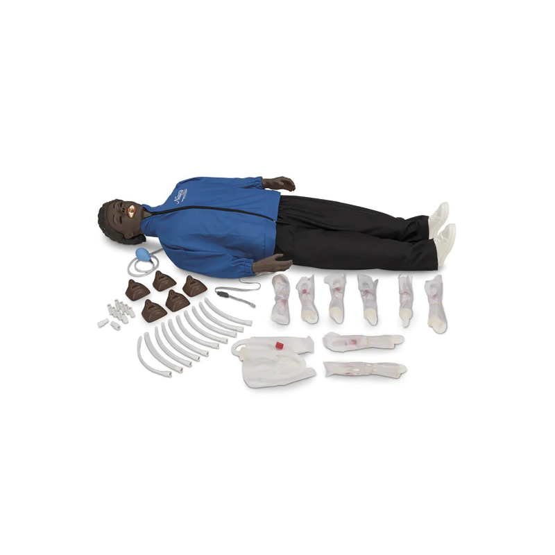 Life-form Basic CPARLENE Full Manikin w-Electronic Connections Dark Skin Tone w-Hair