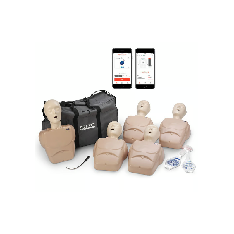 CPR PROMPT PLUS ADULT-CHILD 5-PACK TAN POWERED BY HEARTISENSE