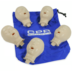 CPR Prompt Extra Infant Manikin Heads for TAN 5 Pack