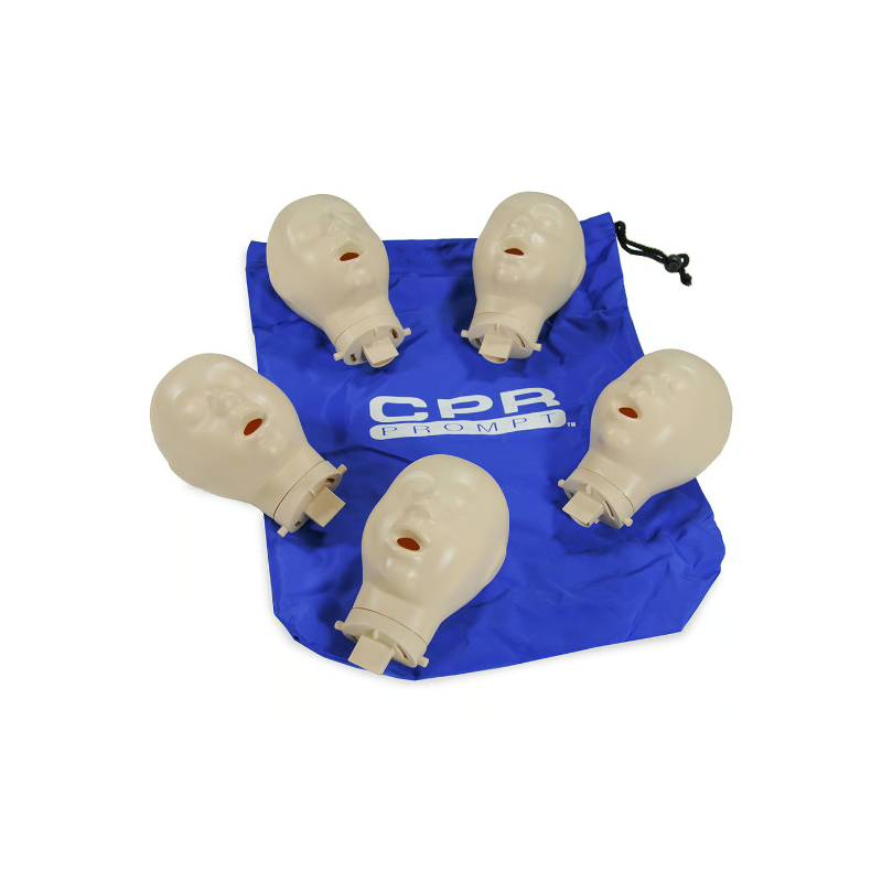 CPR Prompt Extra Infant Manikin Heads for TAN 5 Pack