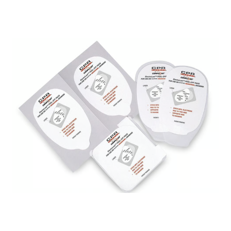 ElectroLast AED Trainer Electrode Peel-Off Pads by Nasco - 5 Pairs