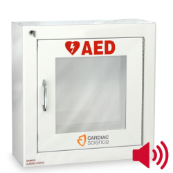 Cardiac Science Fully-Recessed Wall Cabinet with Alarm, Security Enabled