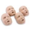 PRESTAN Replacement Medium Face Skins for the Professional Adult Medium Skin Manikin 4-Pack