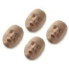 PRESTAN Replacement Dark Face Skins for the Professional Adult Dark Skin Manikin 4-Pack