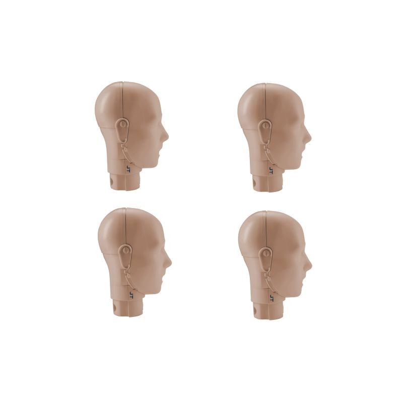 PRESTAN Jaw Thrust Head Assembly for the Professional Adult Medium Skin Manikin 4-Pack